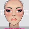 makeup chart diamond face