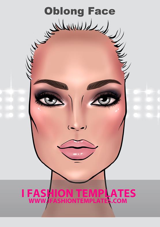 makeup chart long face